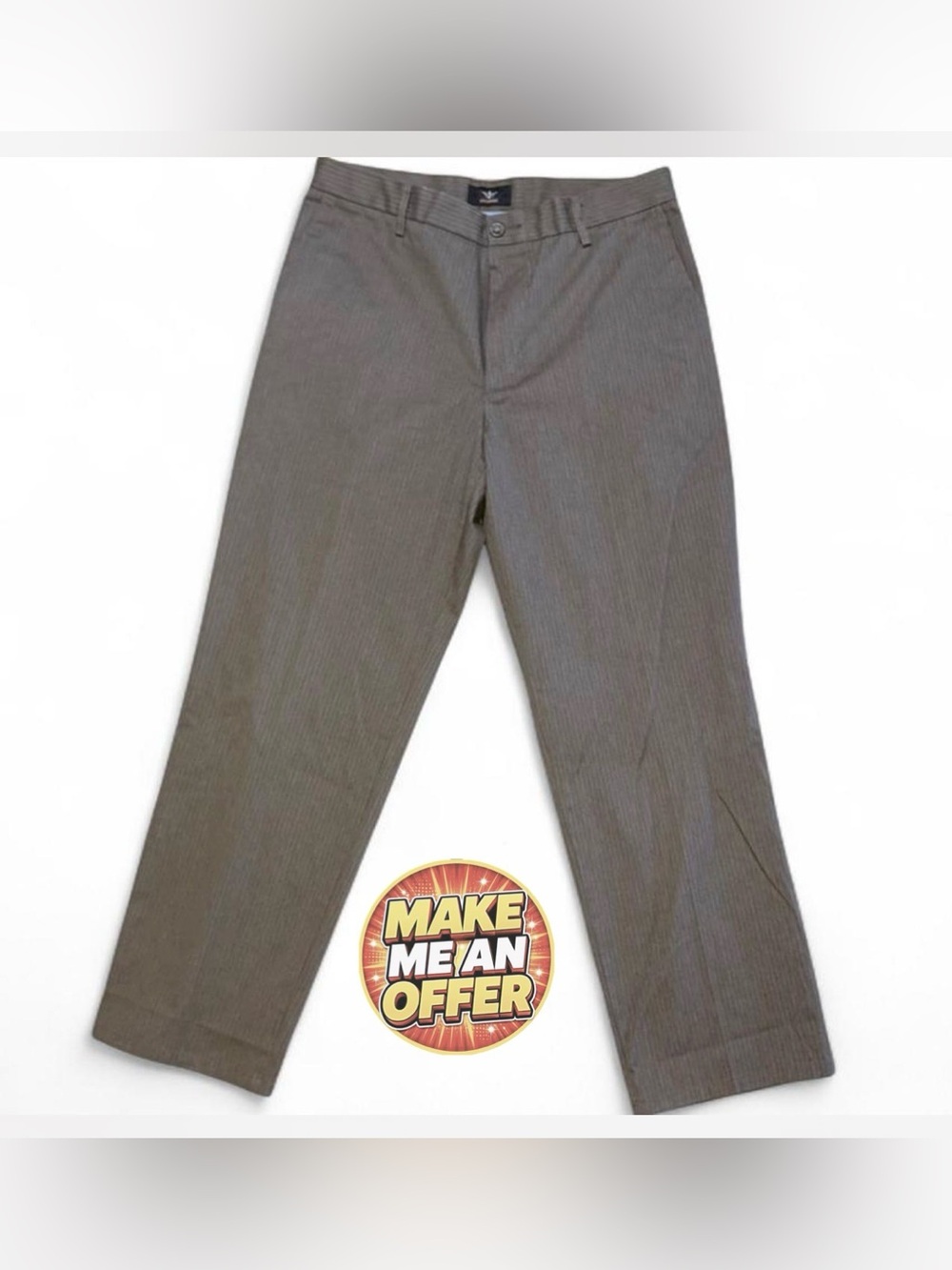 Brand New Dockers Men's Grey Pinstripe Dress Pants - SZ 34 x 32